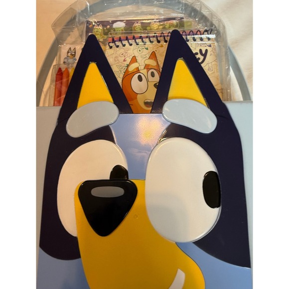 Bluey Activity Case Set with Stickers Activity Book and Art Supplies Blue Case - Picture 2 of 5
